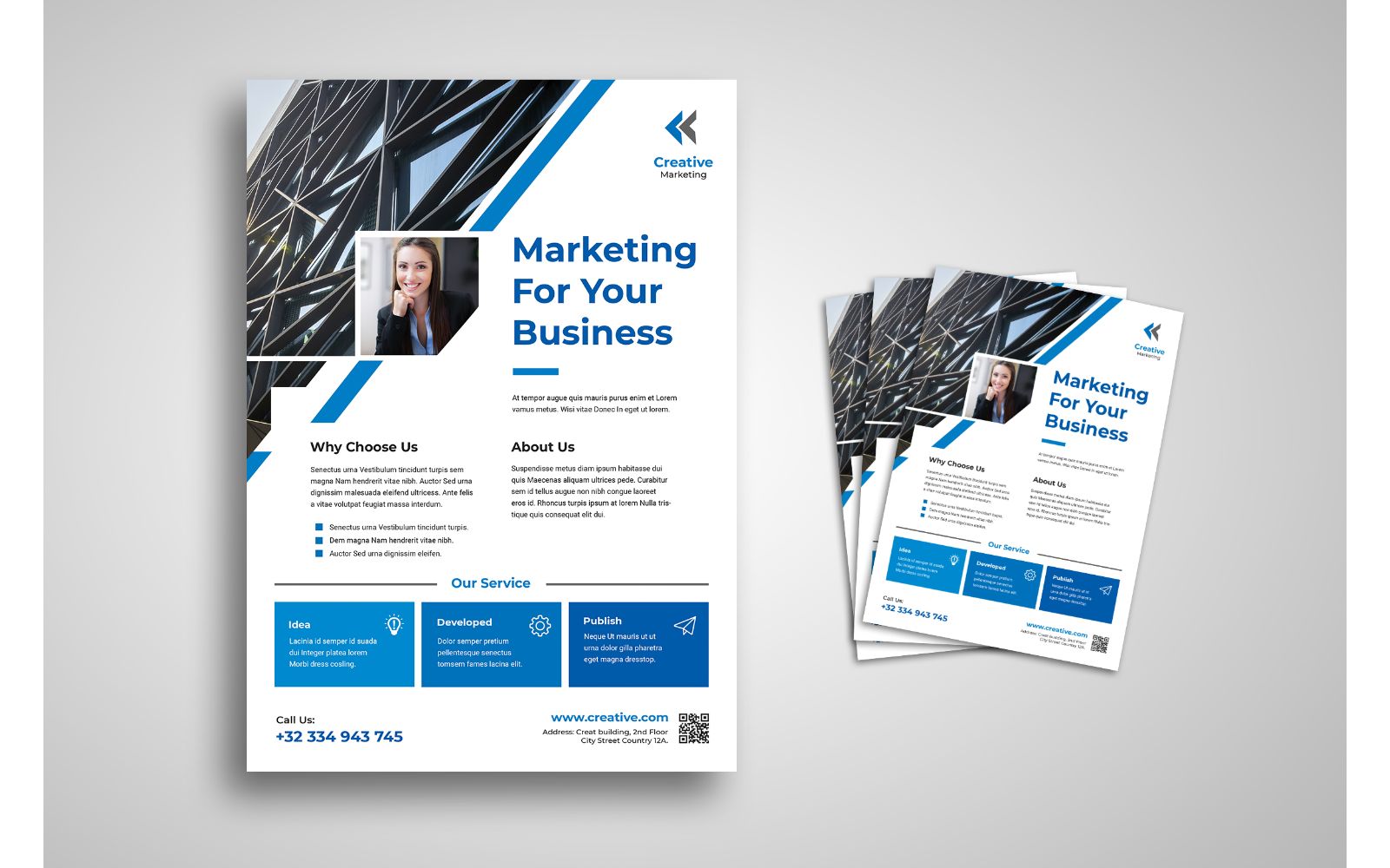 Flyer  Marketing Your Business - Corporate Identity Template