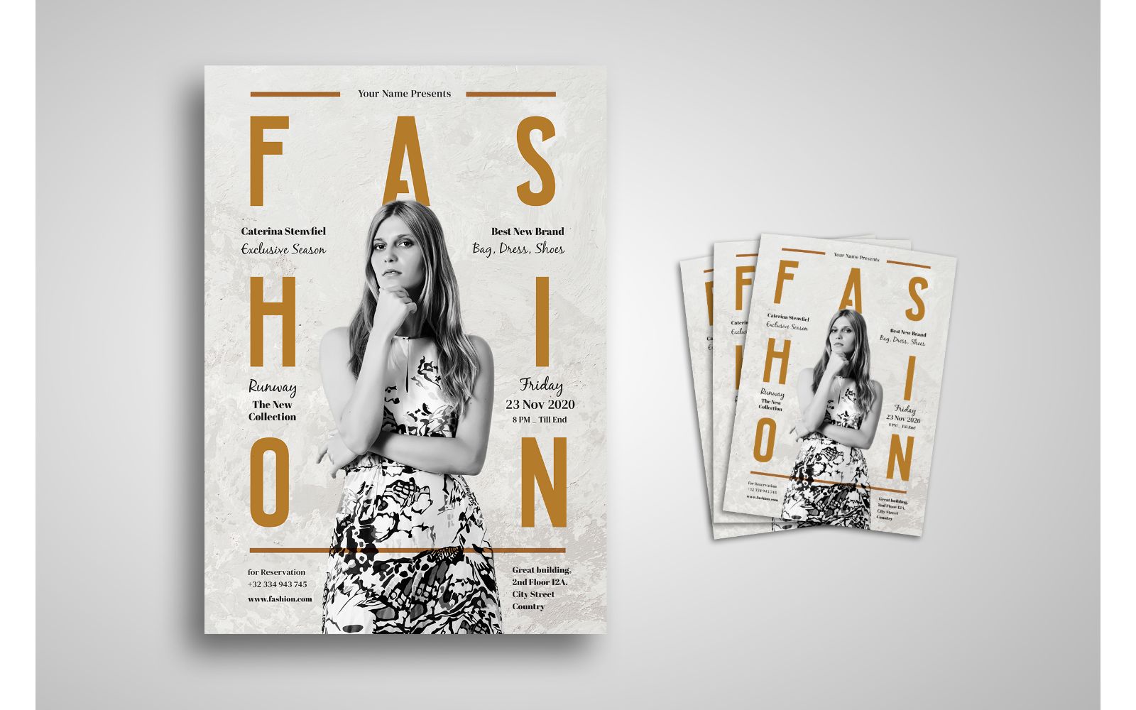 Flyer  Fashion Luxury - Corporate Identity Template