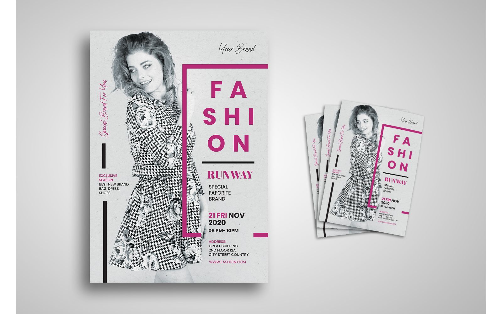 Flyer  Fashion Runway - Corporate Identity Template