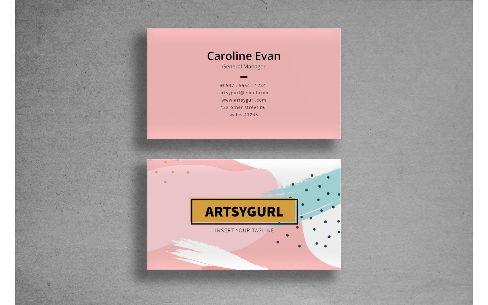 Business Card Artsygurl - Corporate Identity Template