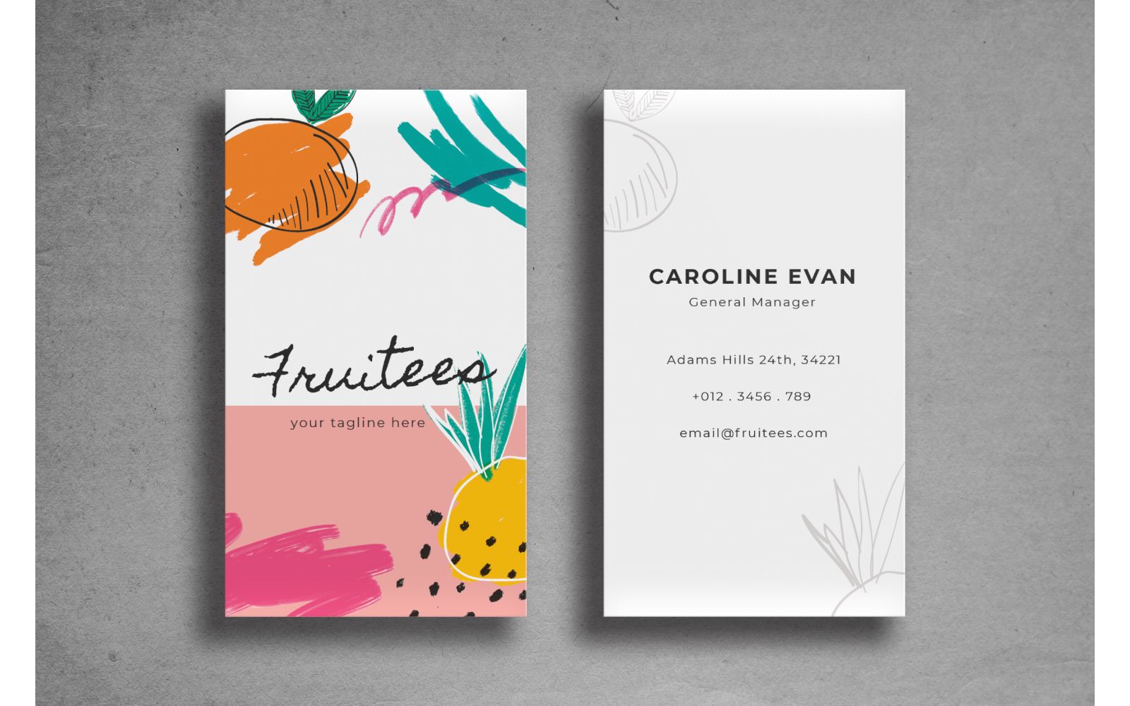 Business Card Fruitees - Corporate Identity Template