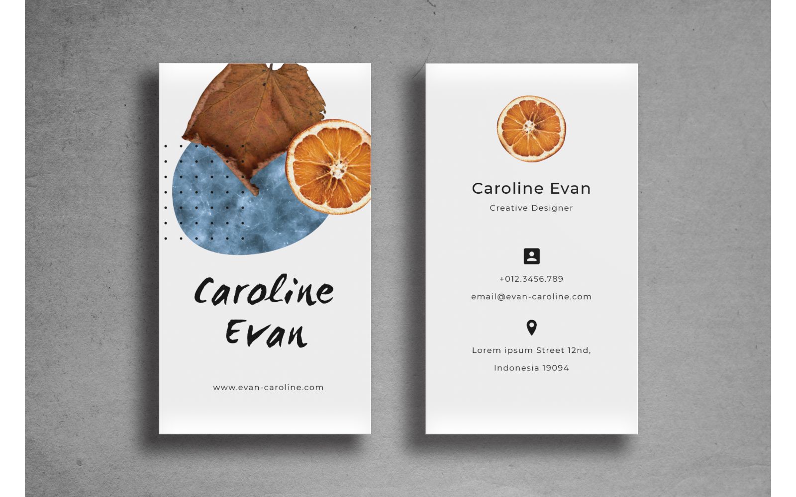 Business Card Orange - Corporate Identity Template