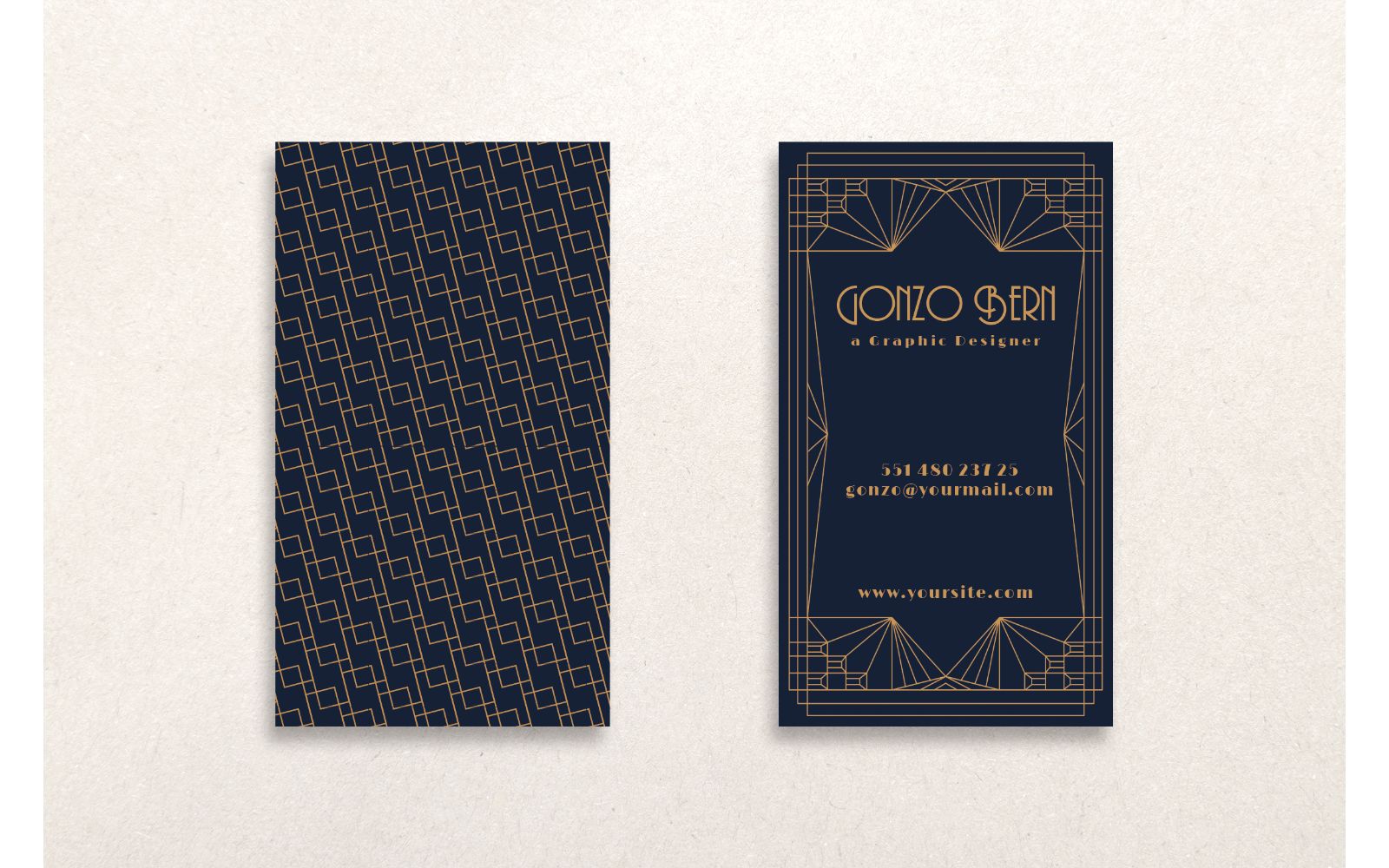 Business Card Gonzo Bern - Corporate Identity Template