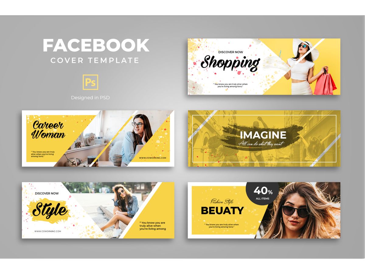 Facebook  Shopping - Corporate Identity Template