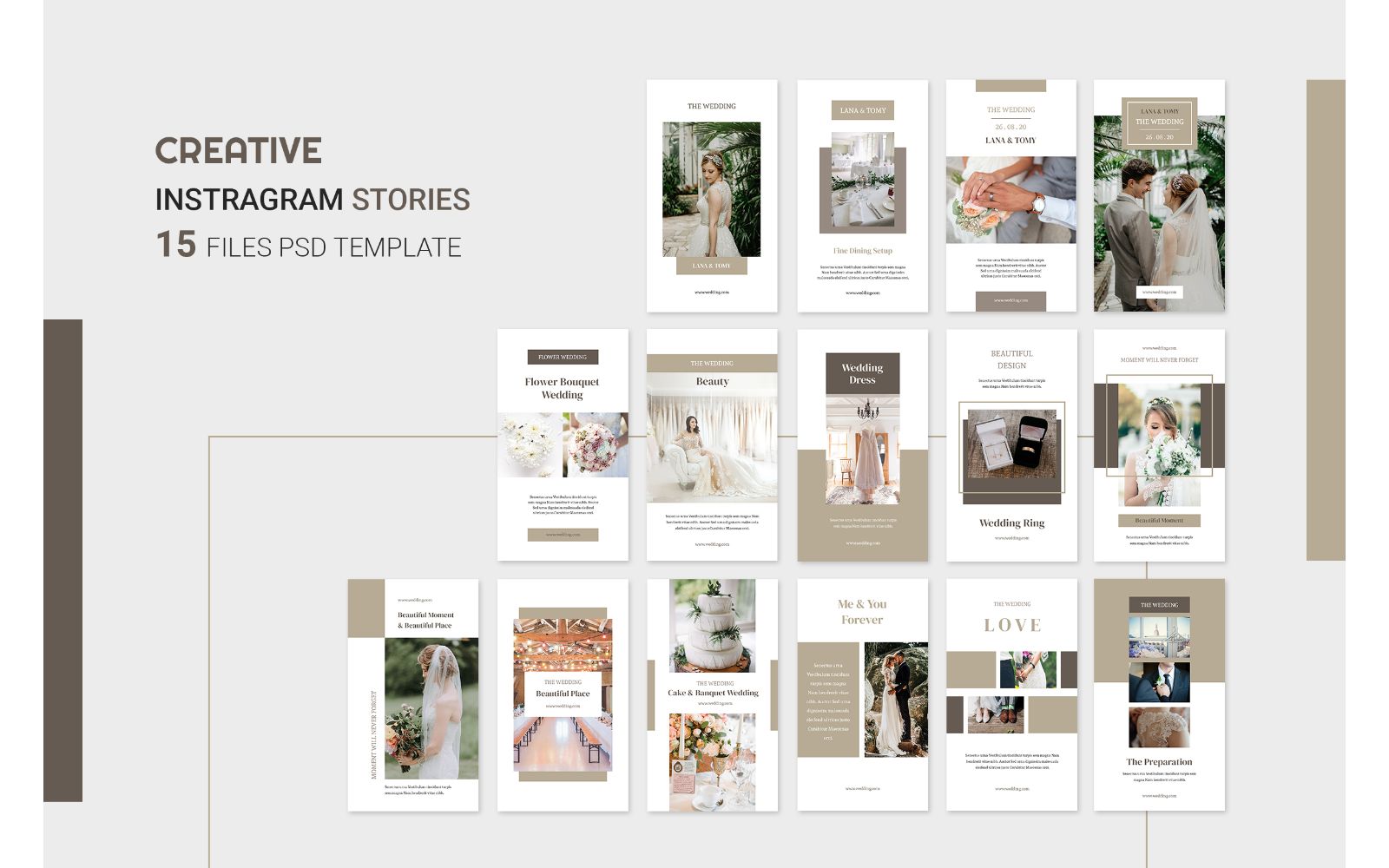 Instagram  Wedding - Corporate Identity Template