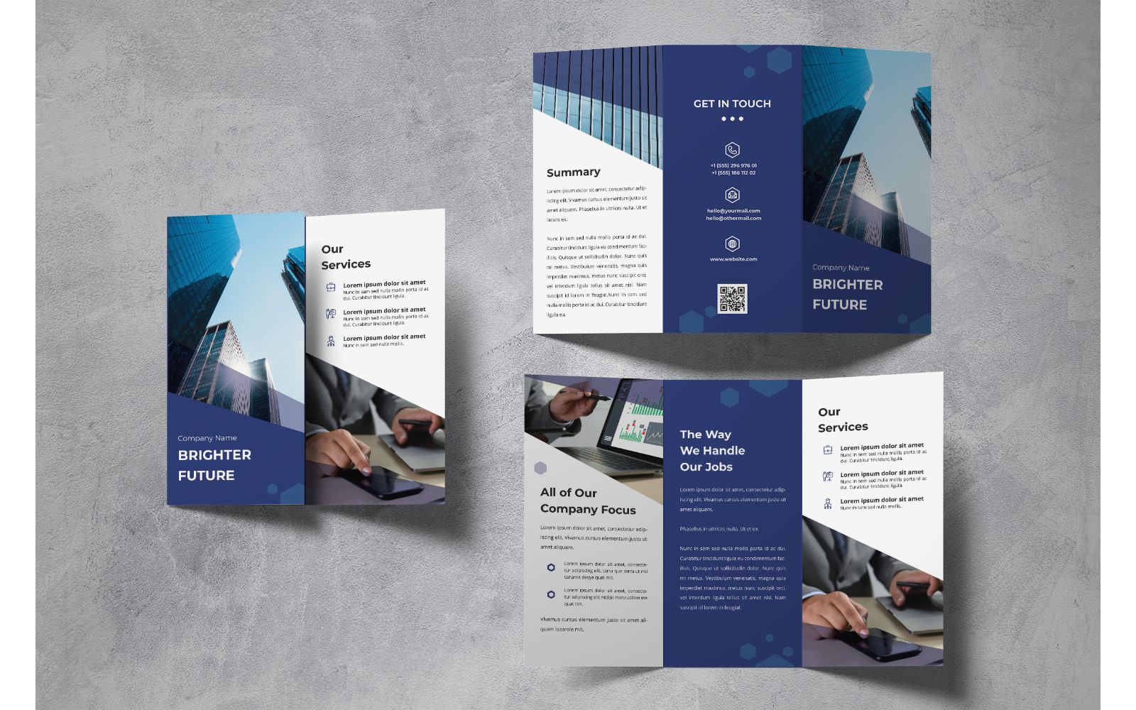 Trifold  Brighter Future - Corporate Identity Template