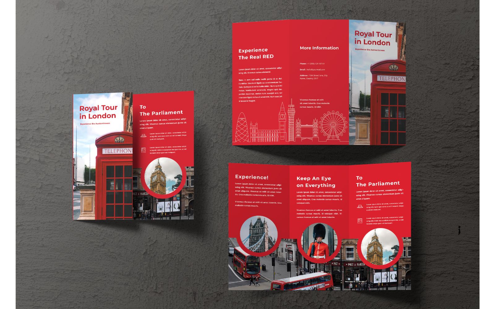 Trifold Royal Tour in London - Corporate Identity Template