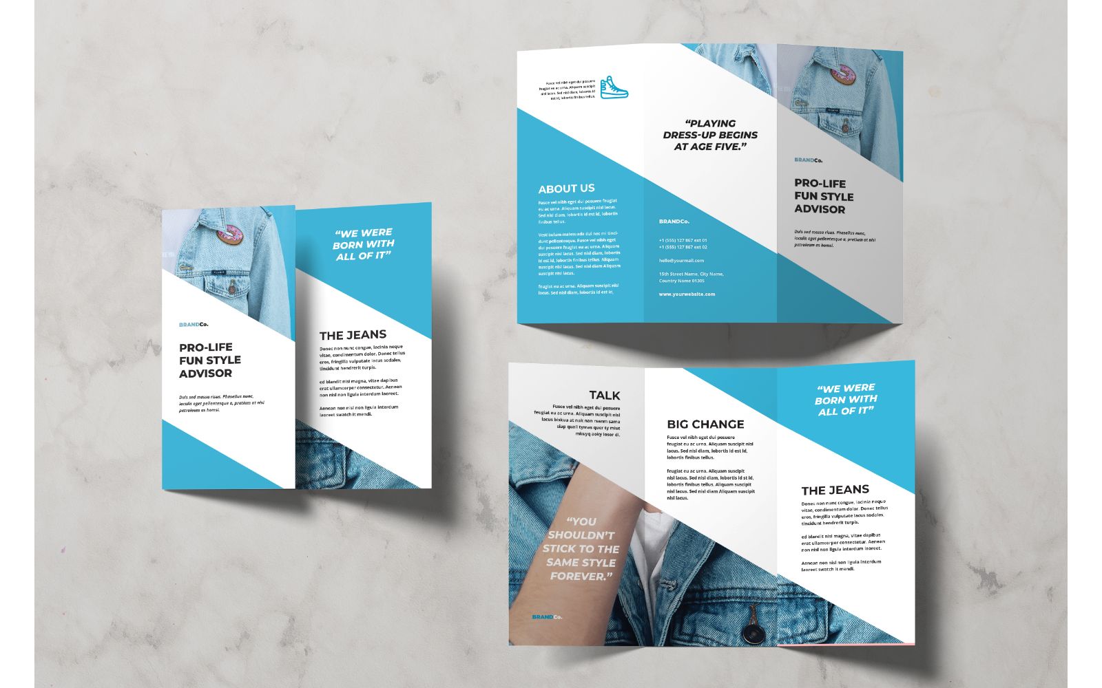 Trifold Pro Life Fun Style Advisor - Corporate Identity Template