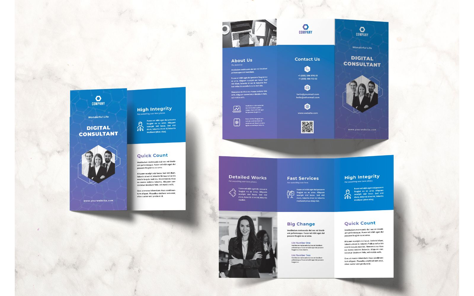 Trifold Digital Consultant - Corporate Identity Template