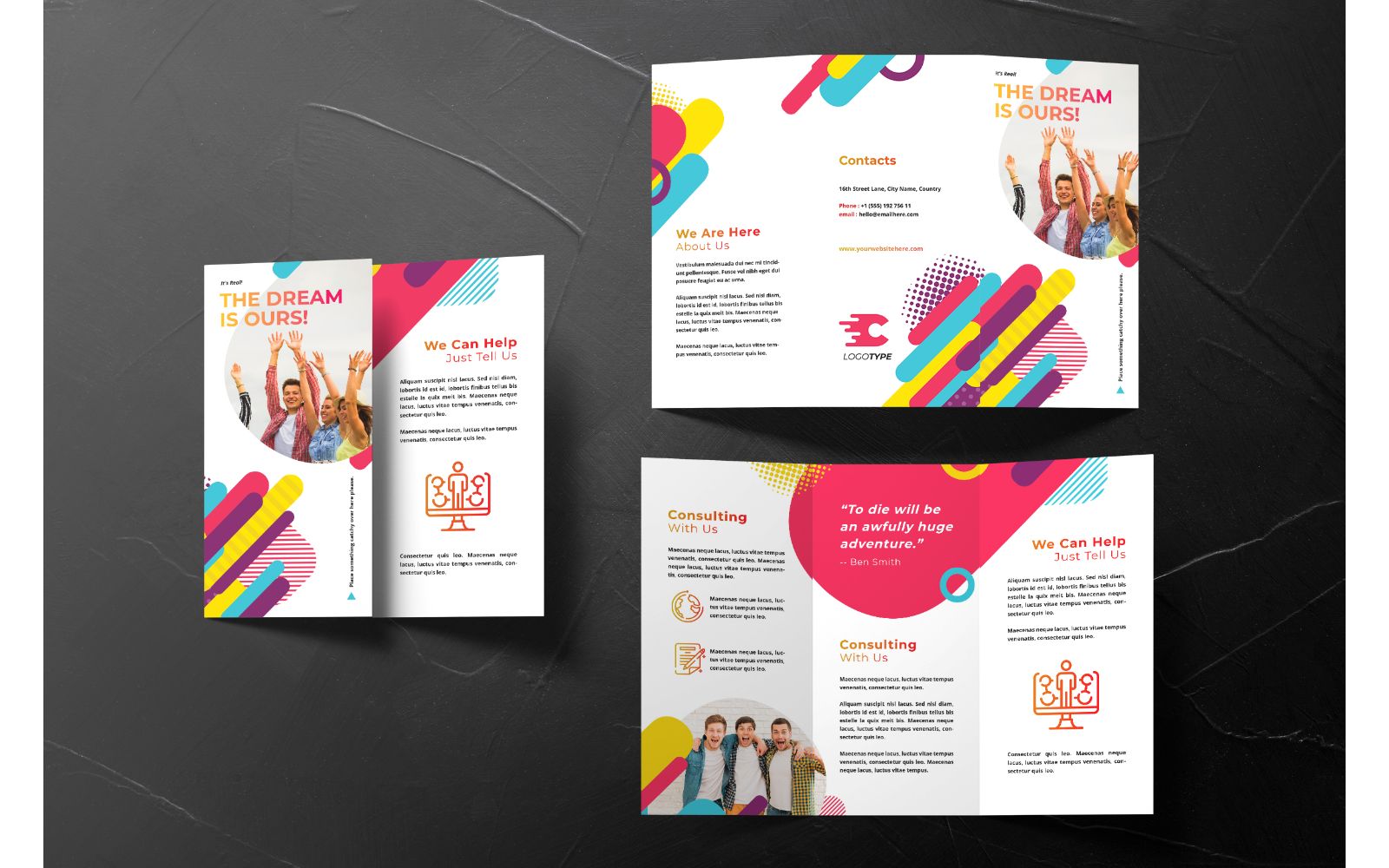 Trifold The Dream Is Ours - Corporate Identity Template