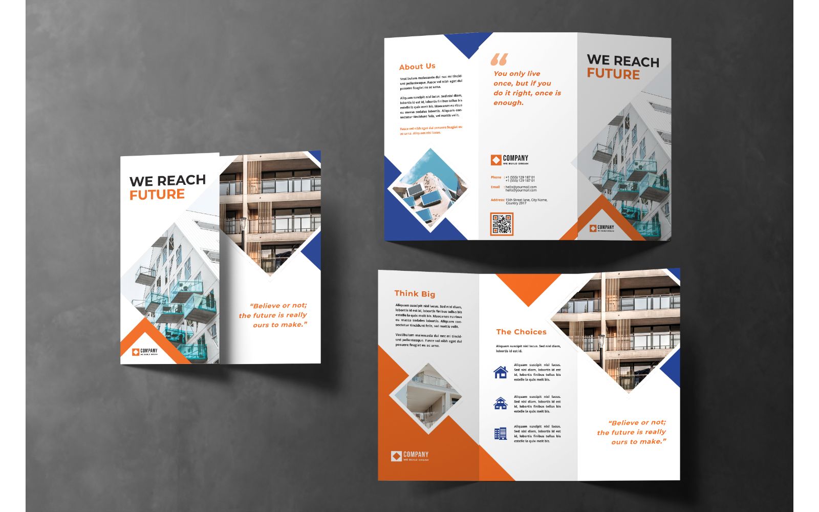 Trifold Beauty We Reach Future - Corporate Identity Template