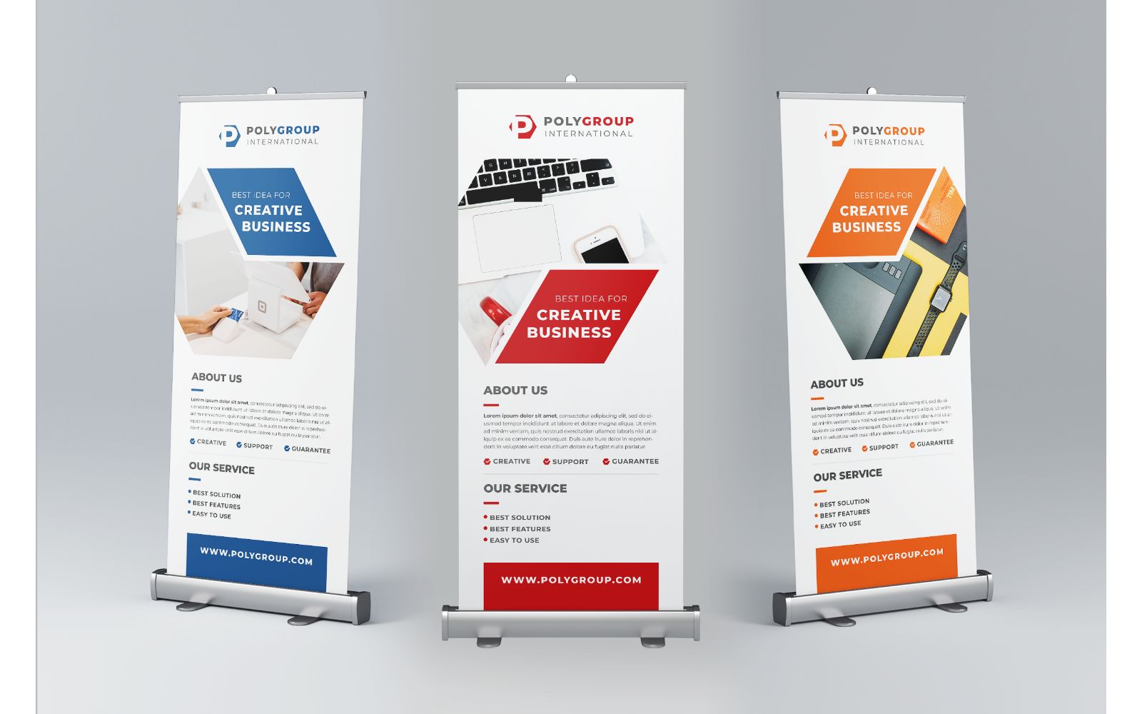 Business Agency Roll up Banner Template - TemplateMonster