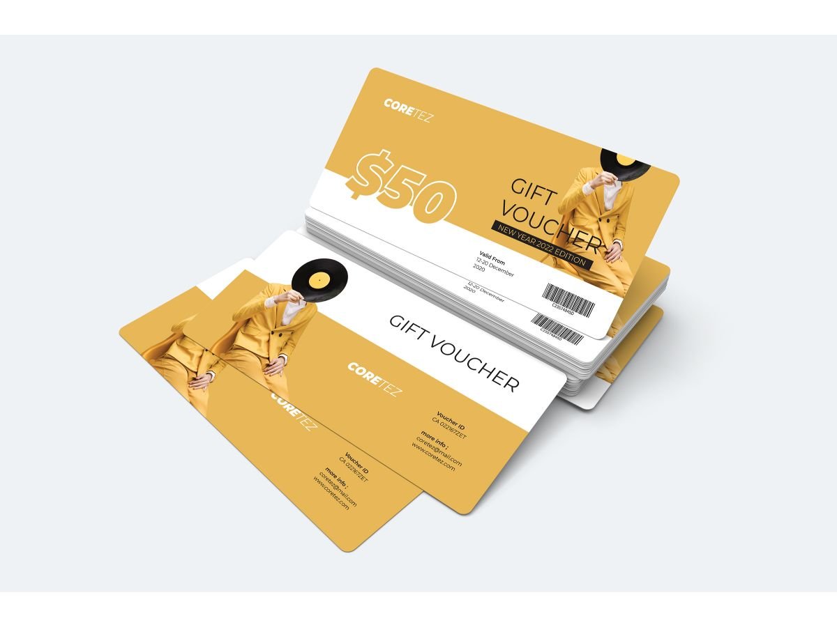 Voucher  Coretez - Corporate Identity Template