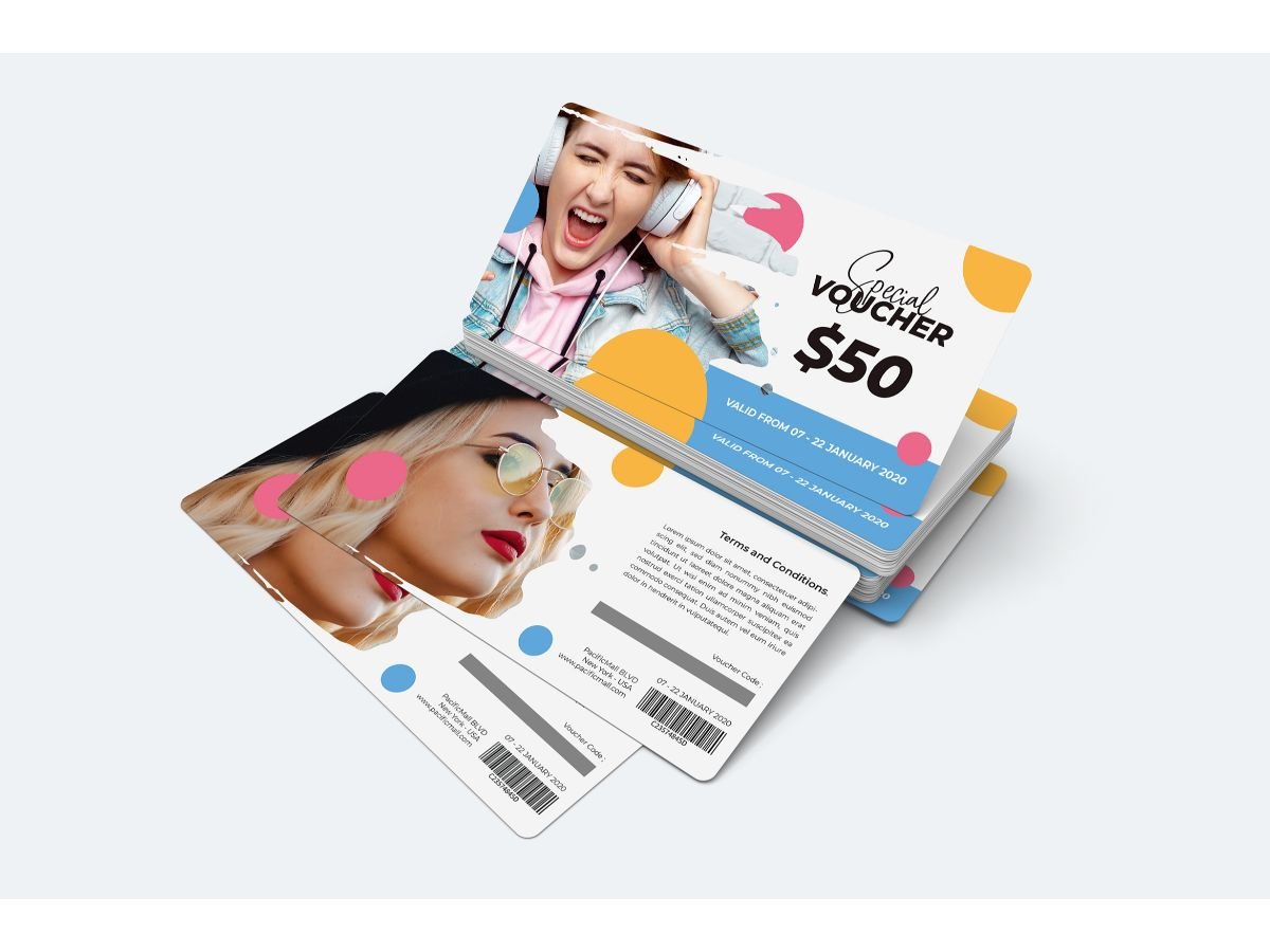 Voucher  Pacific Mall - Corporate Identity Template