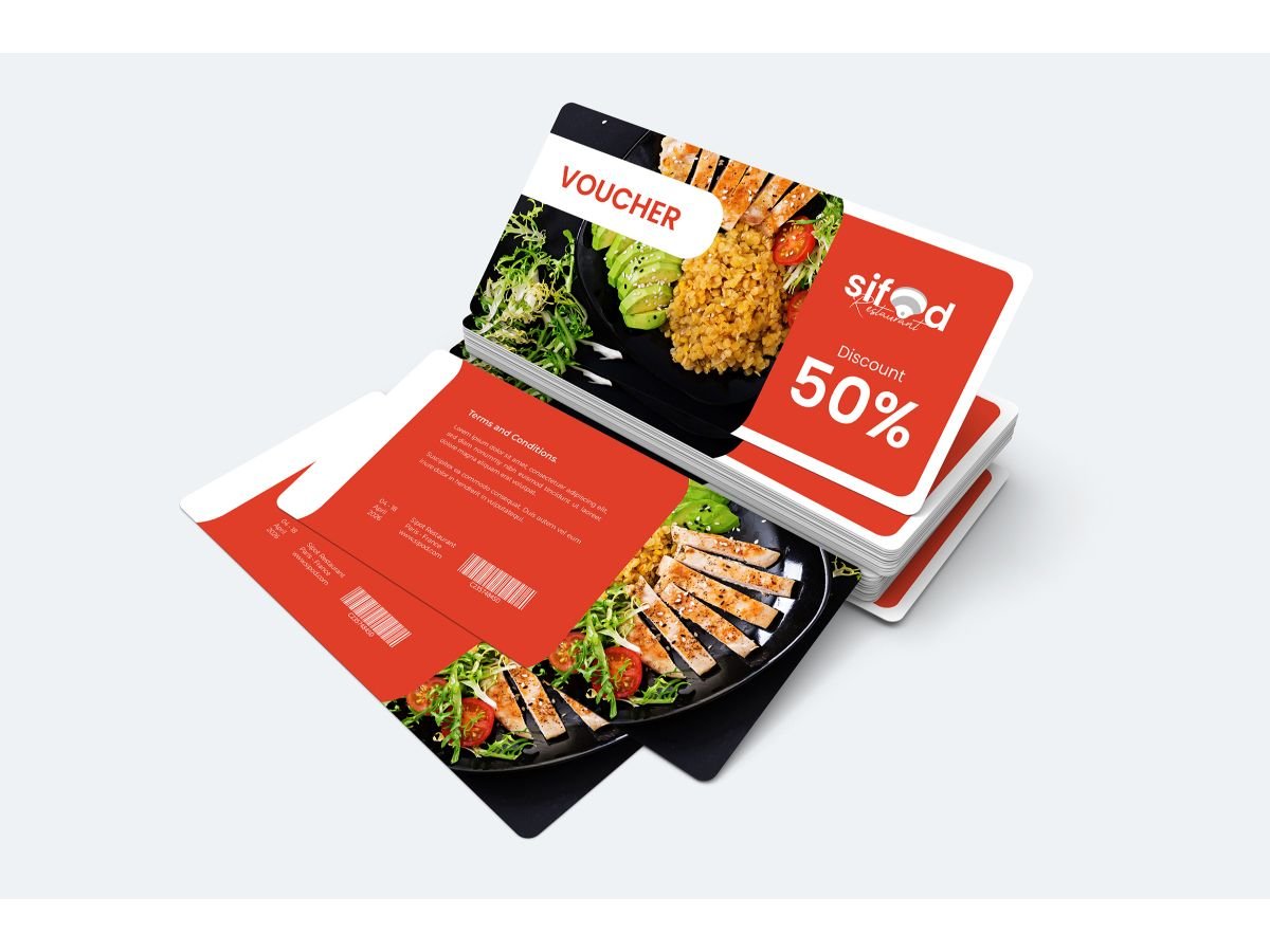 Voucher  Sifood Restaurant - Corporate Identity Template