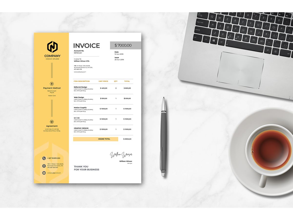 Invoice  Design Studio - Corporate Identity Template