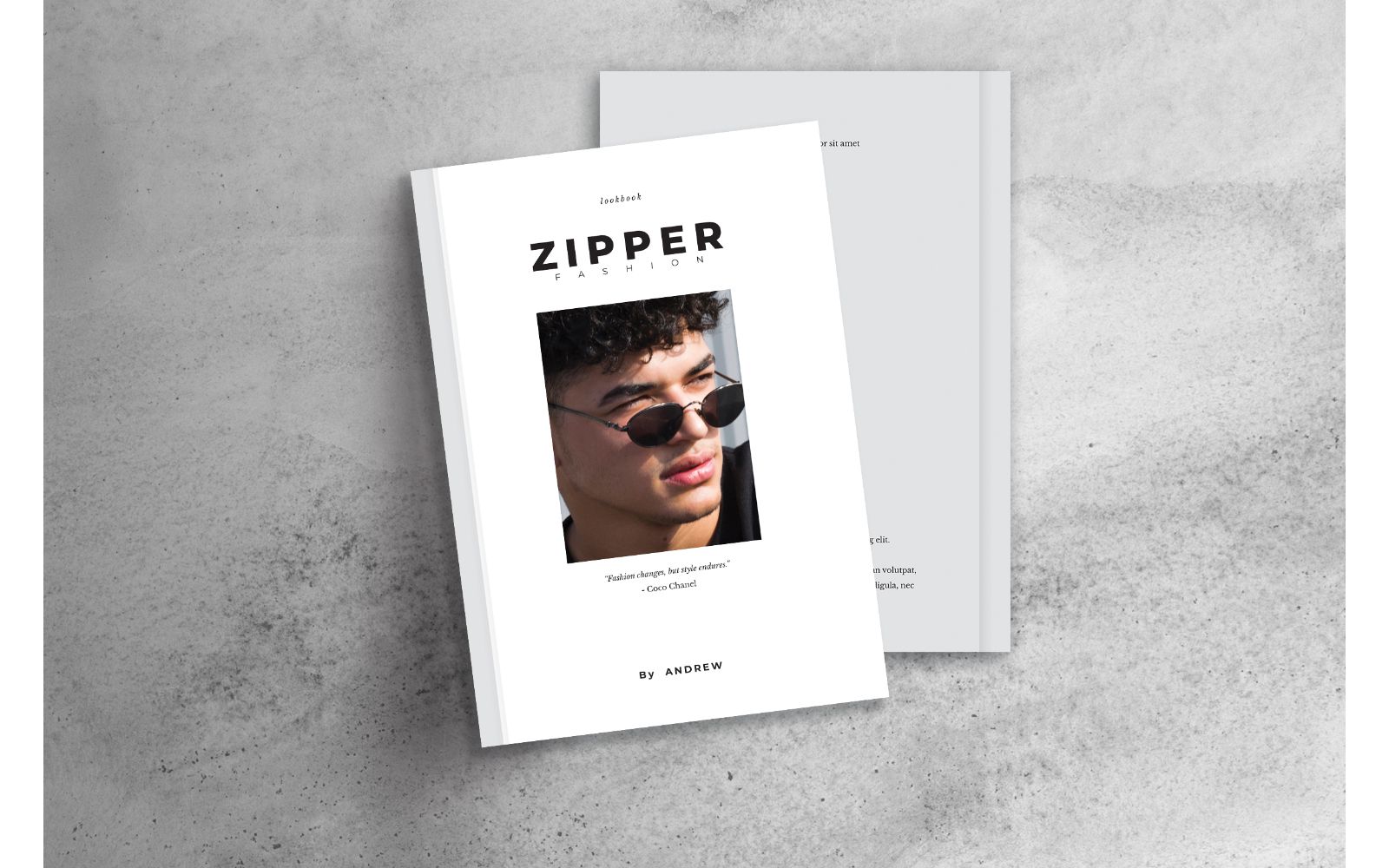 Lookbook  Zipper - Corporate Identity Template