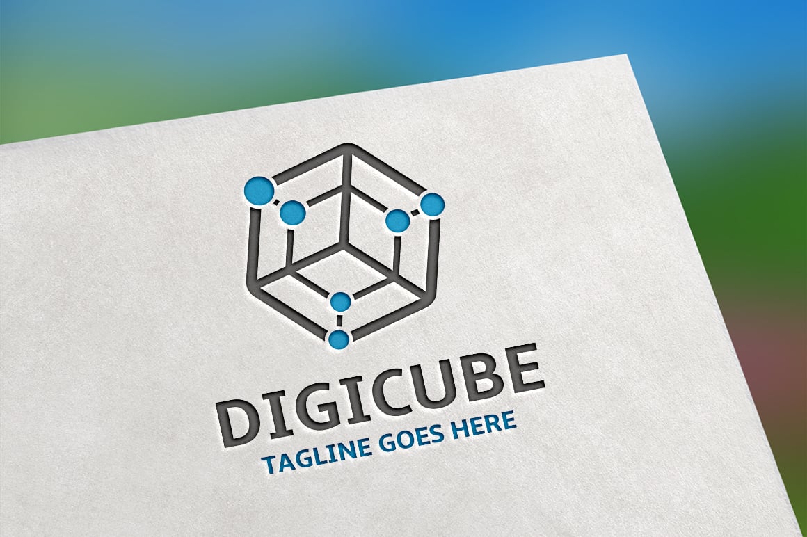 Digital Cube Logo Template