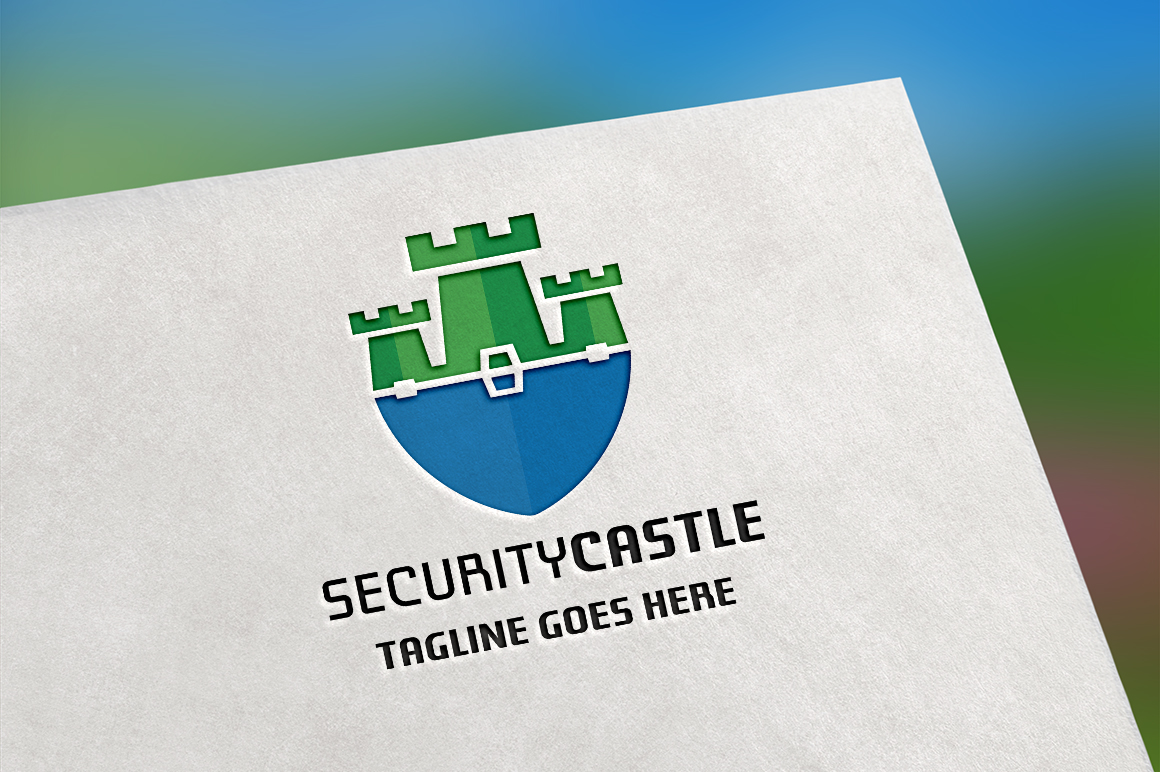 Security Castle Logo Template