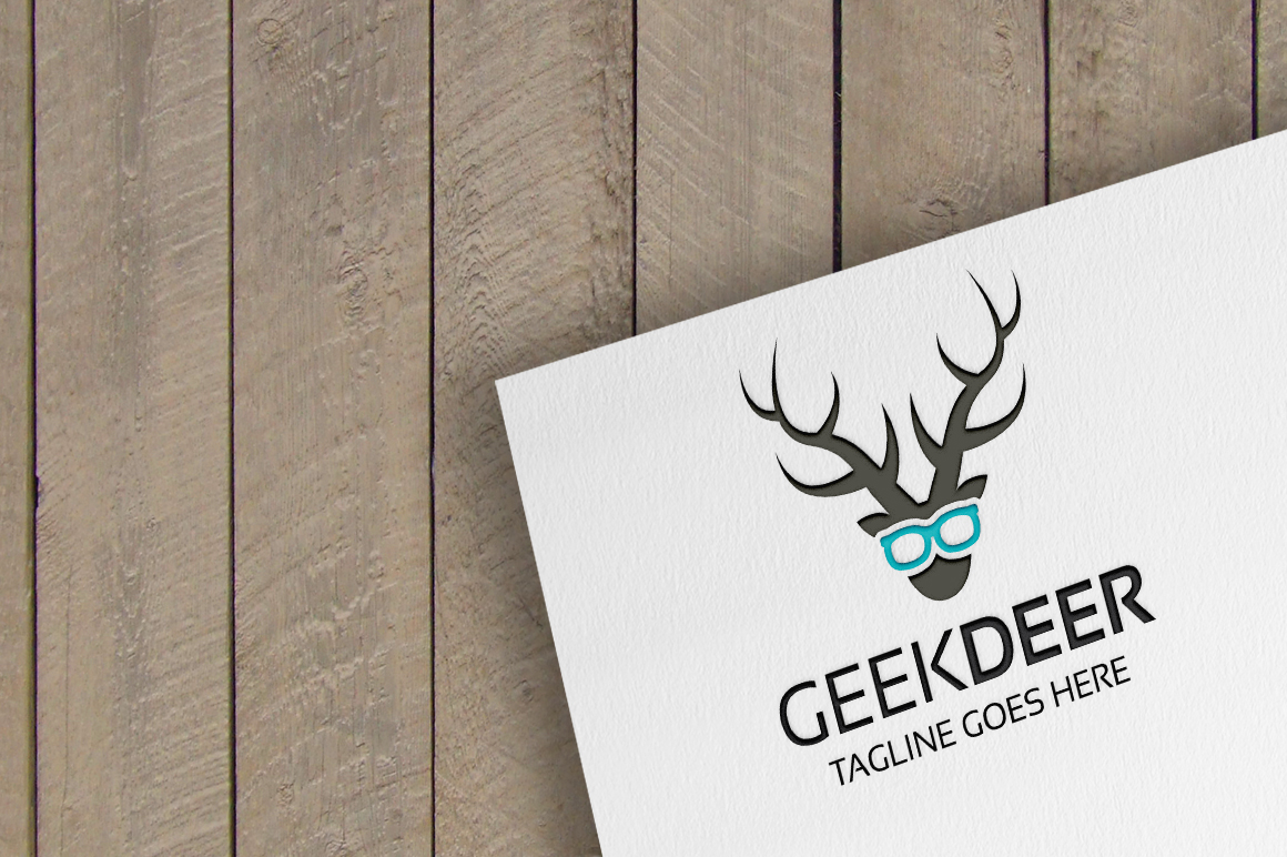 Deer Geek Logo Template