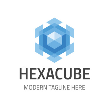 Blue Cube Logo Templates 153854