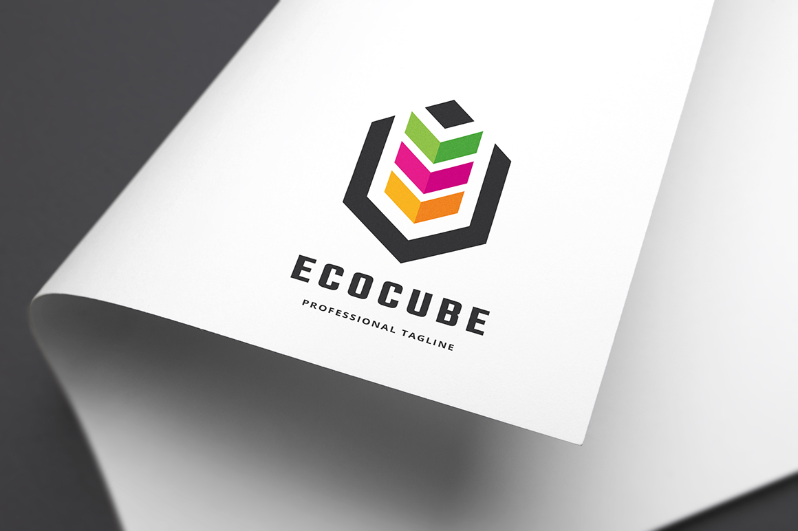Ecology Cube Logo Template