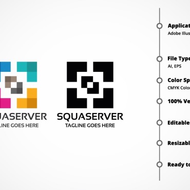 Blockchain Box Logo Templates 153962