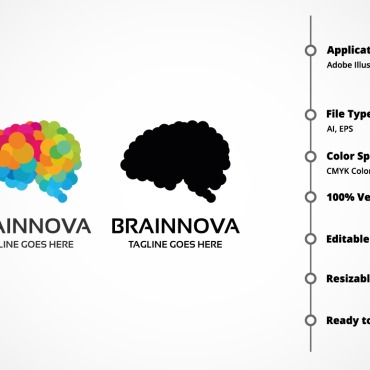 Brain Brainstorm Logo Templates 153993