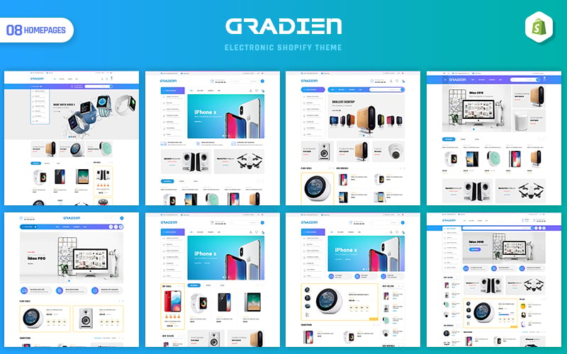 Gradien - Electronics & Warehouse Shopify Theme