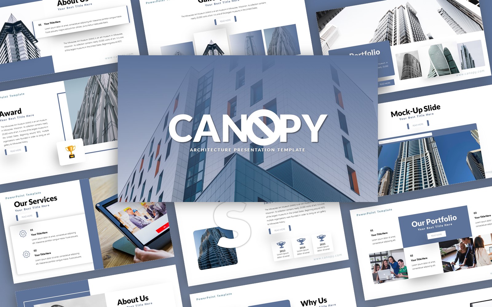 Canopy Architecture Presentation PowerPoint template
