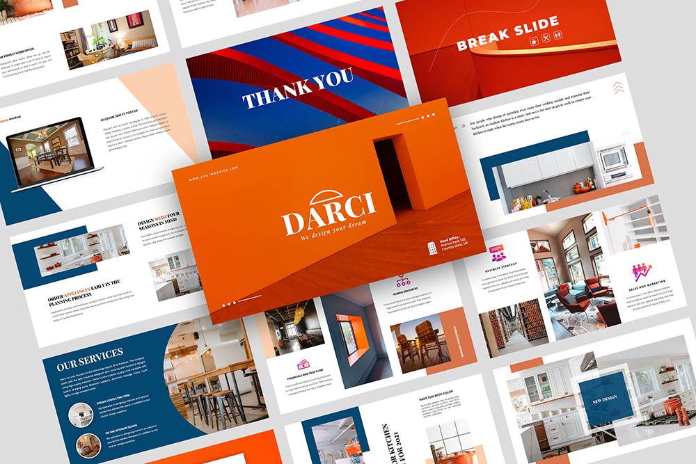 Darci – Creative Business PowerPoint template