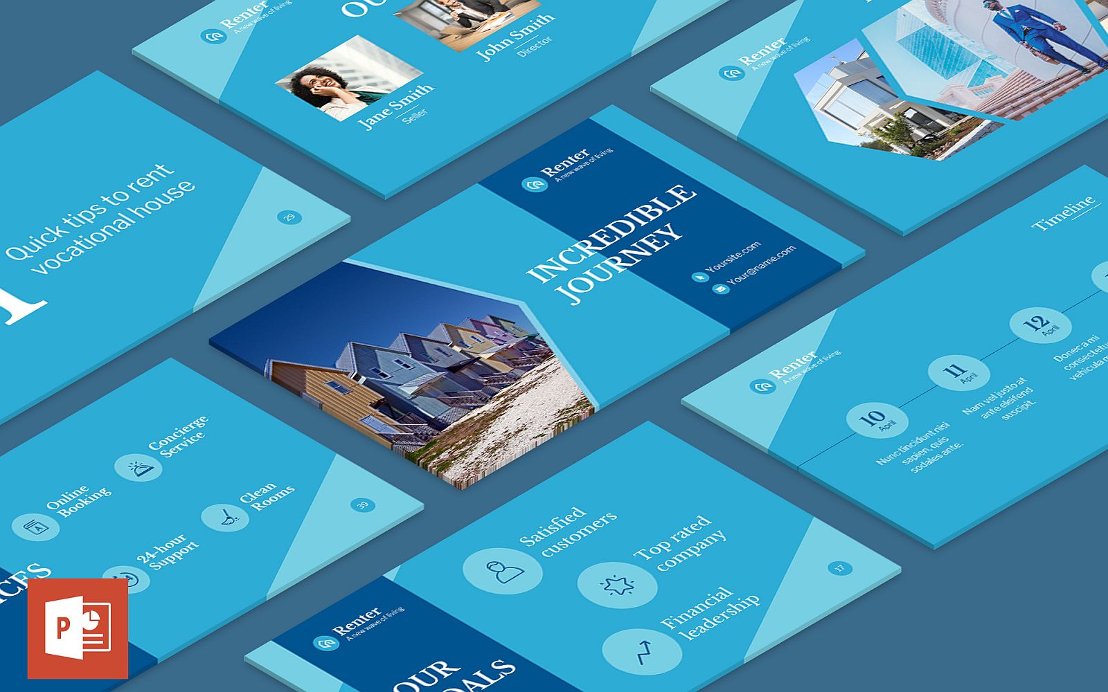 Vacation Rental Presentation PowerPoint template