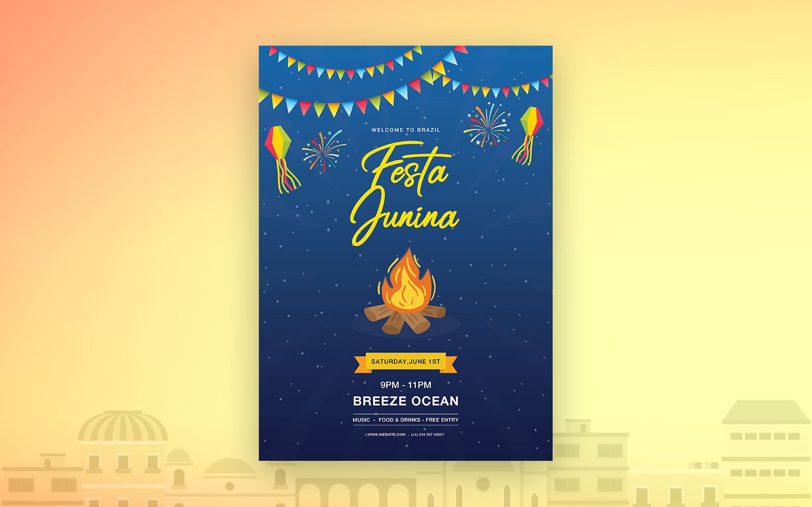 Festa Junina Flyer - Corporate Identity Template