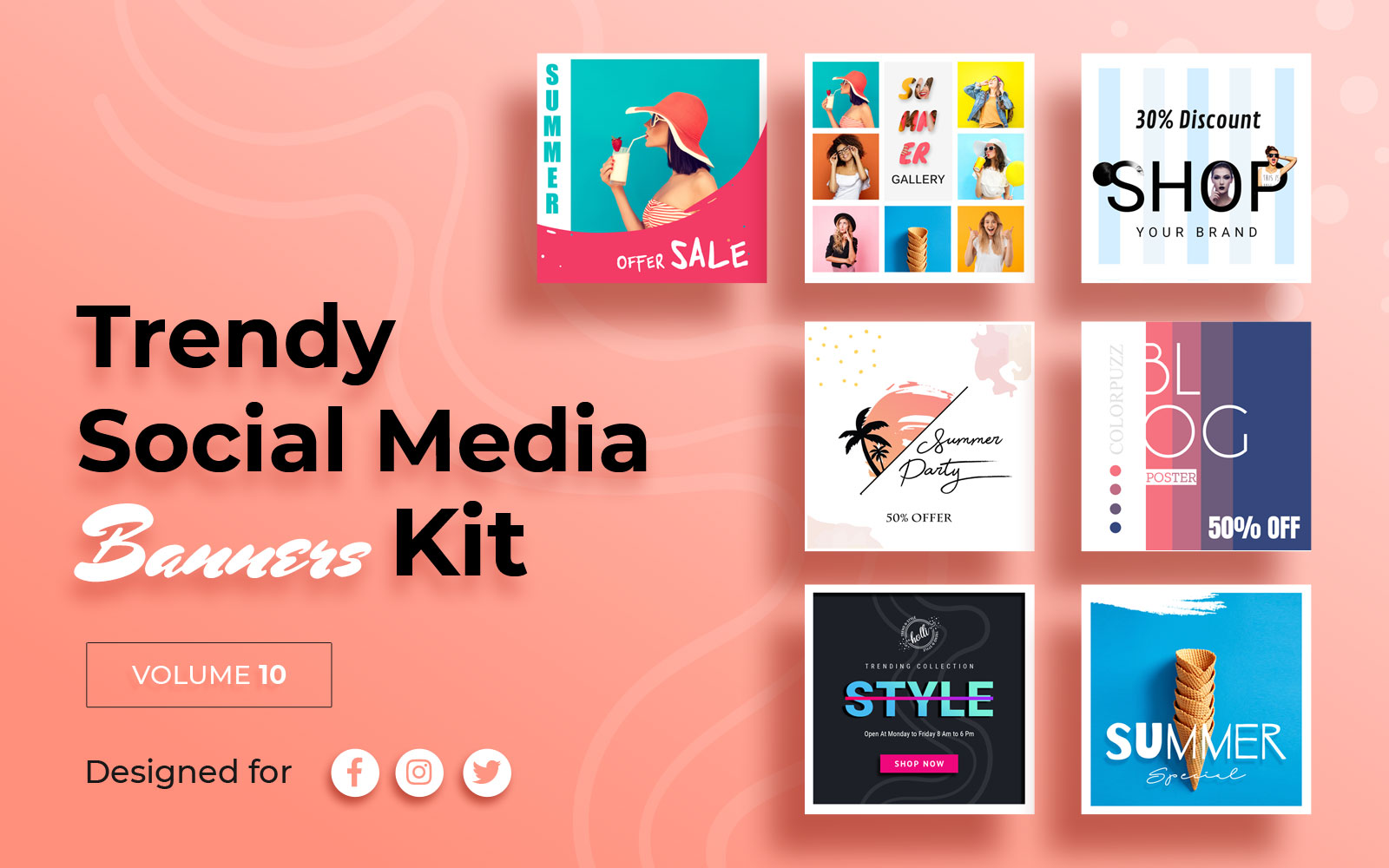 Social Media Banners Pack - Corporate Identity Template