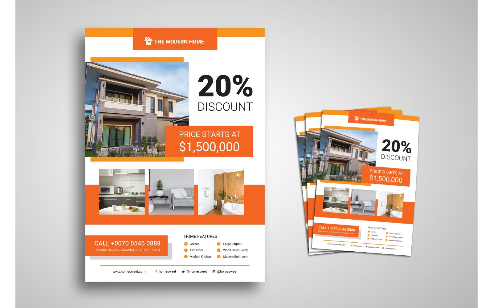 Flyer Template Property - Corporate Identity Template