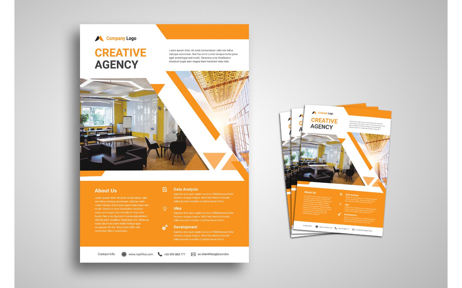 Flyer Template Creative Agency - Corporate Identity Template