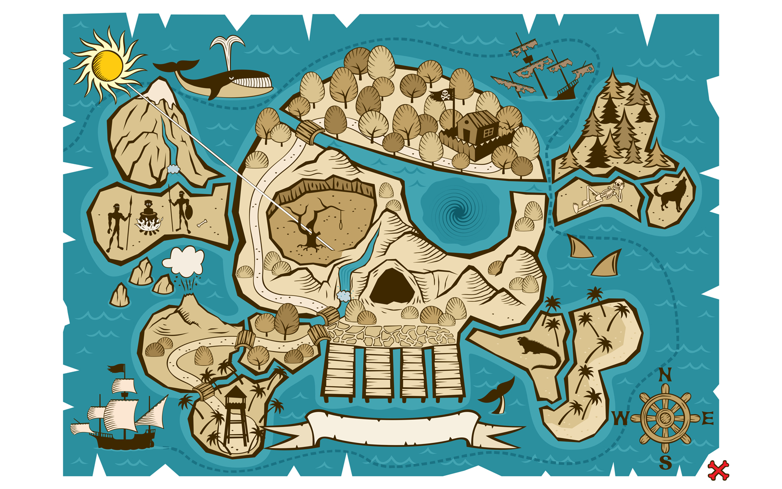 Treasure Map - Illustration