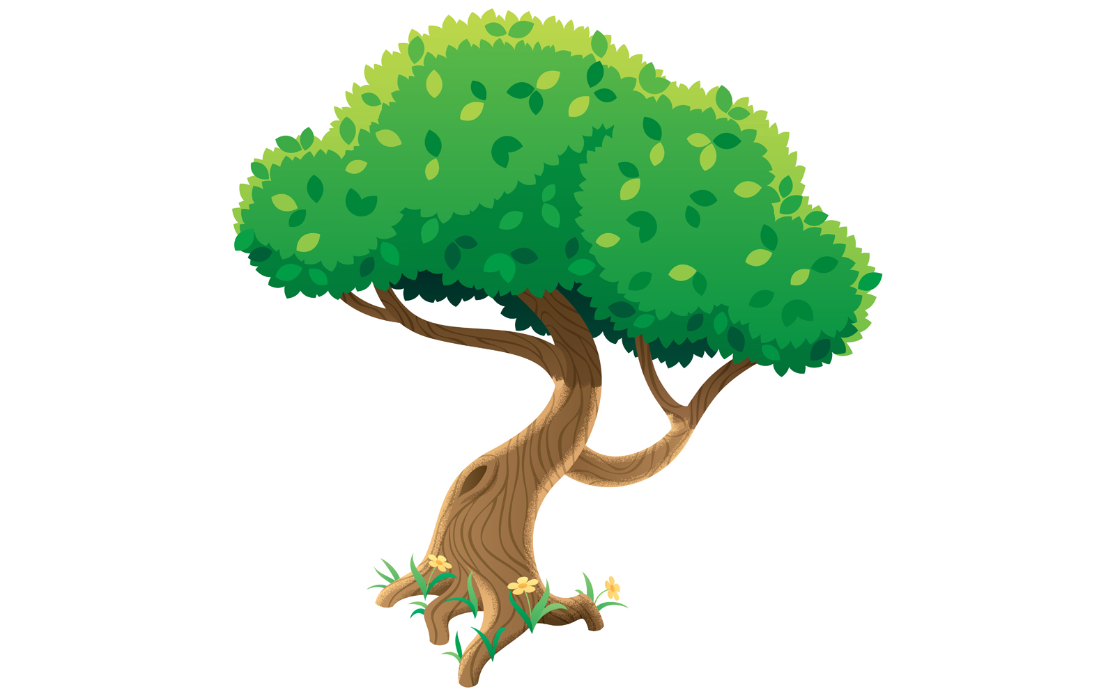 Tree on White - Illustration