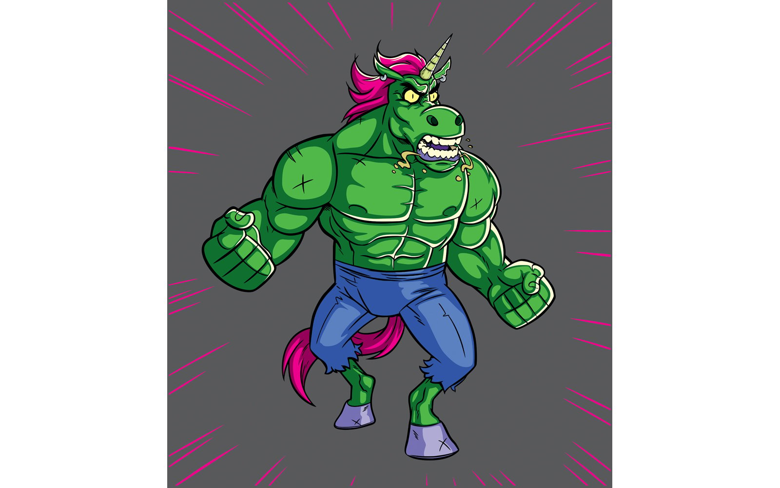 Unicorn Rage - Illustration