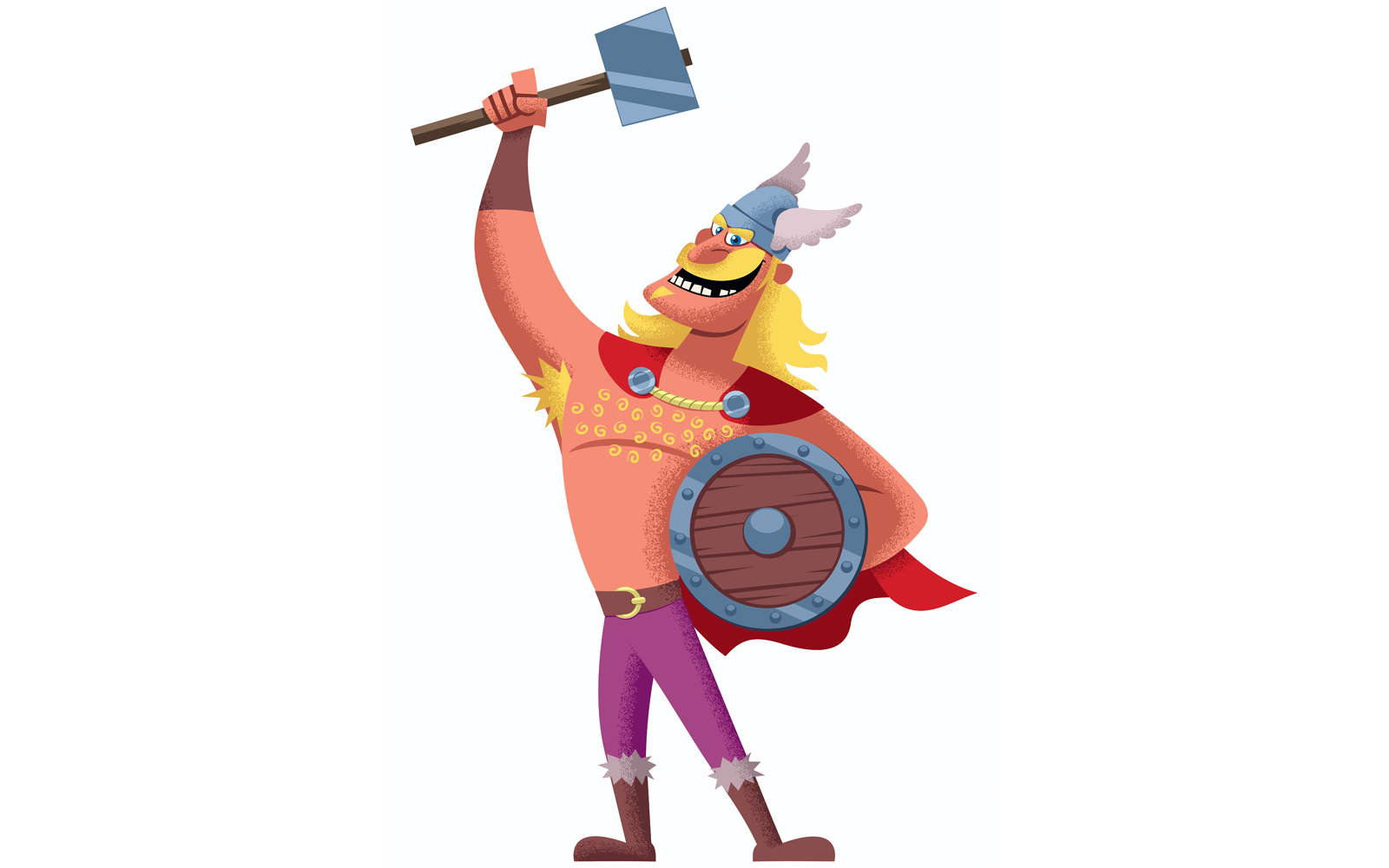 Viking on White 2 - Illustration