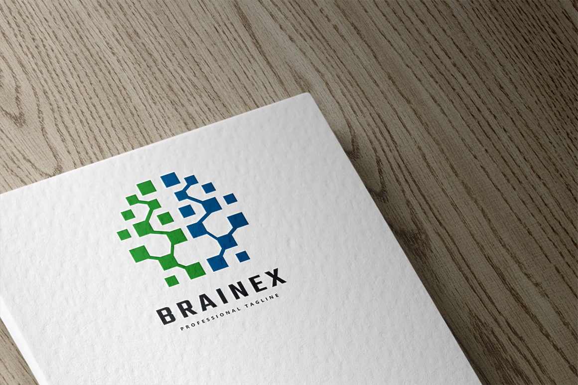 Digital Brain Logo Template