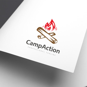 Bonfire Camp Logo Templates 154506