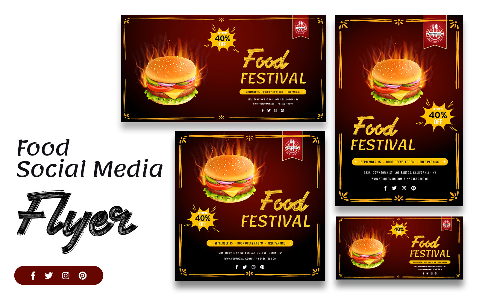 Fast Food Social Media Template