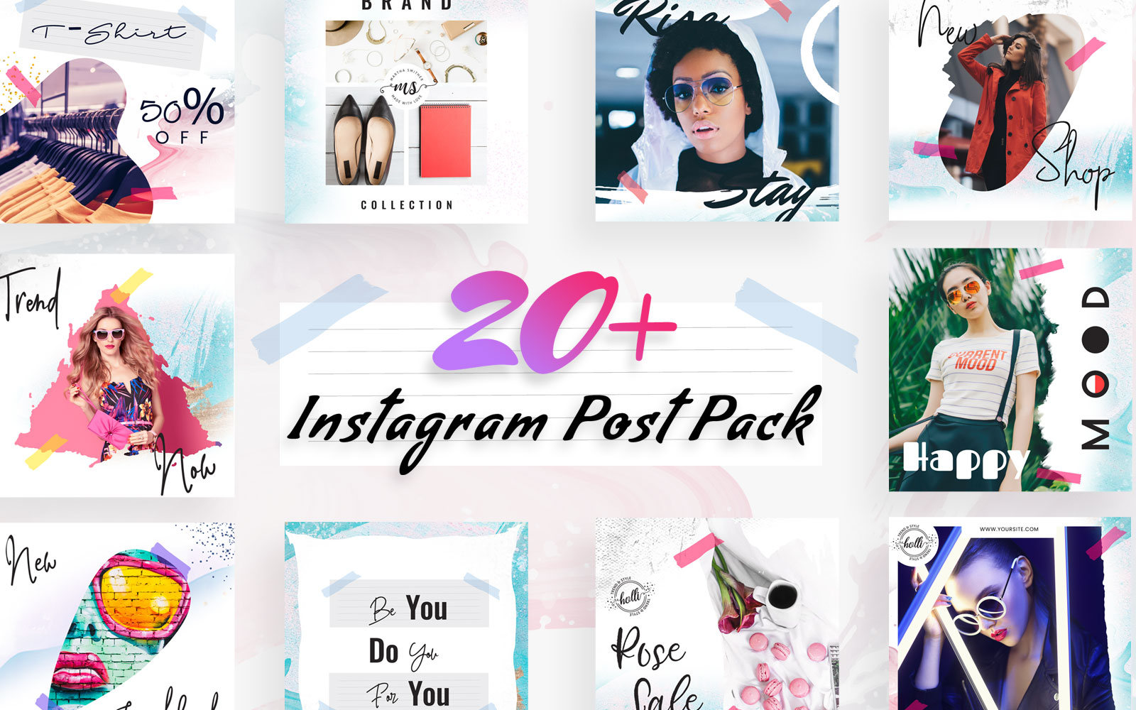 Modern Instagram Post Social Media Template