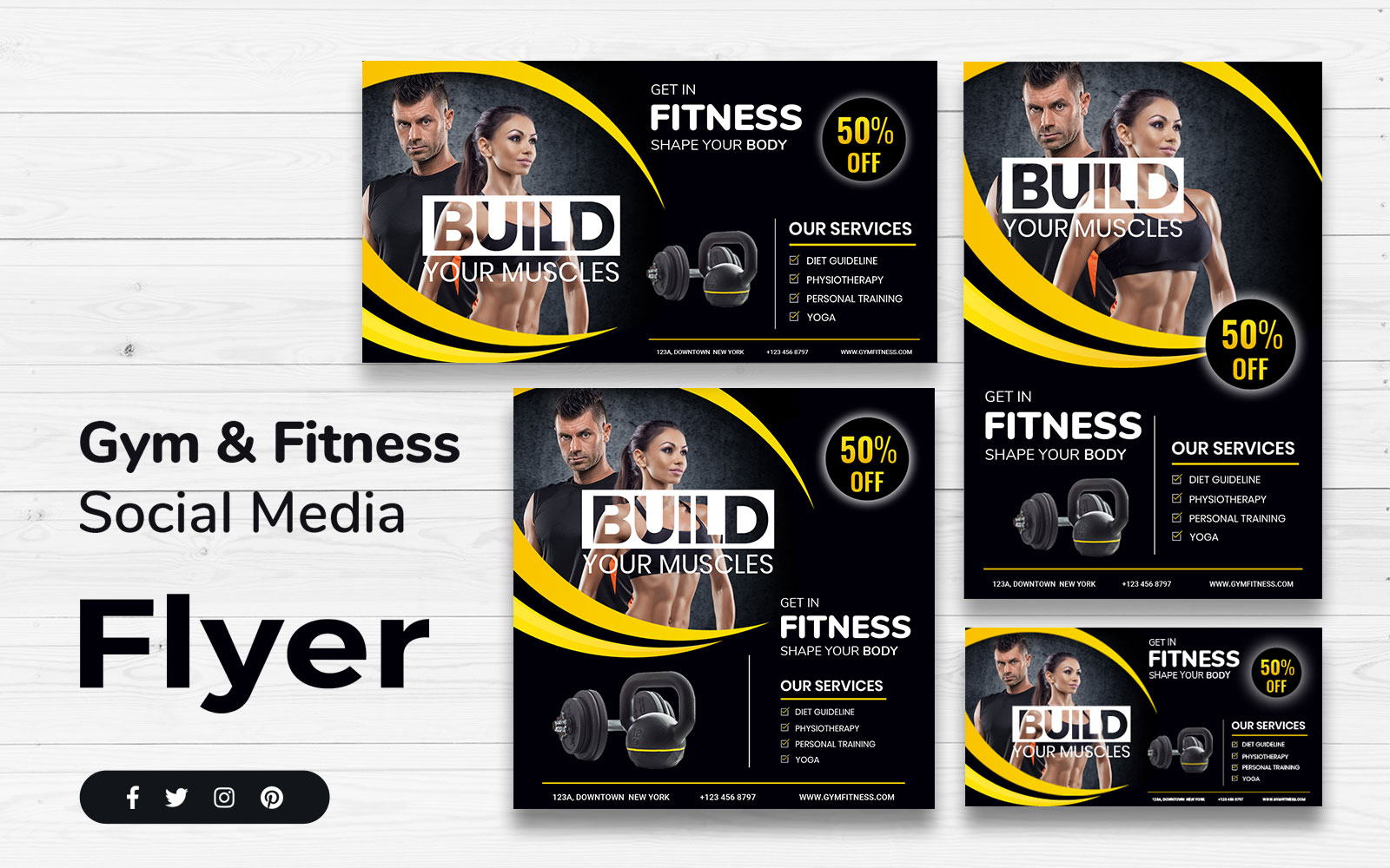 Gym Social Media Template