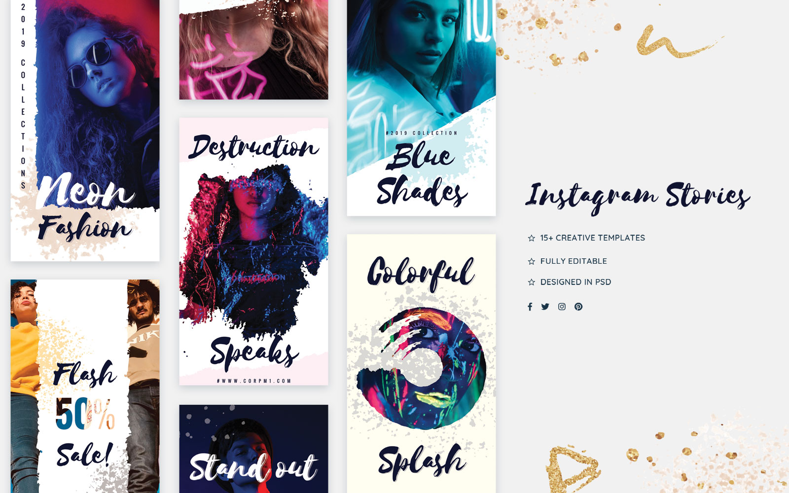 Creative Instagram Stories Social Media Template