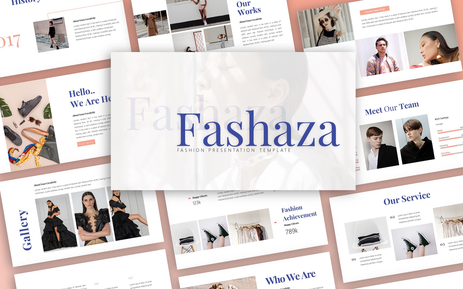 Fashaza Fashion Presentation PowerPoint template