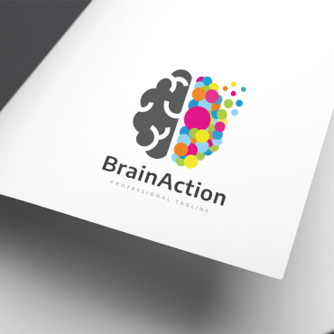 Brain Brainstorm Logo Templates 155103