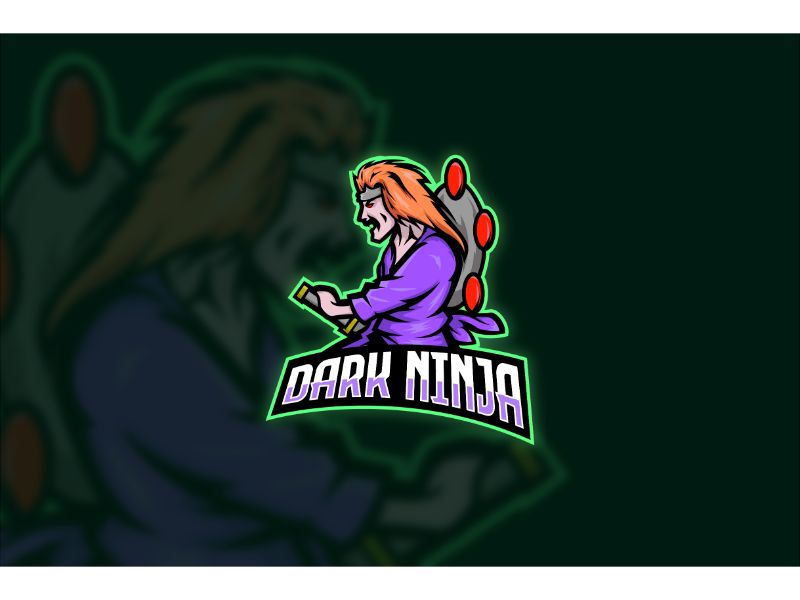 Esport Dark Ninja Logo Template