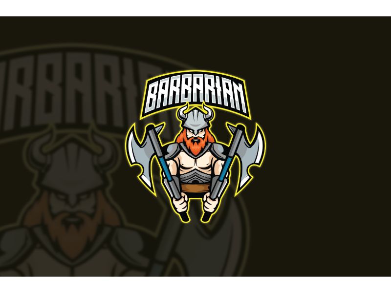 Esport Barbarian Logo Template